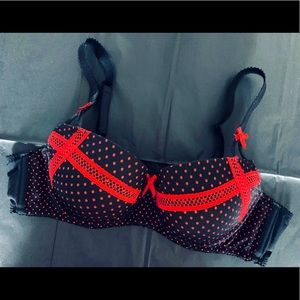 Wired bra Deesse black and red